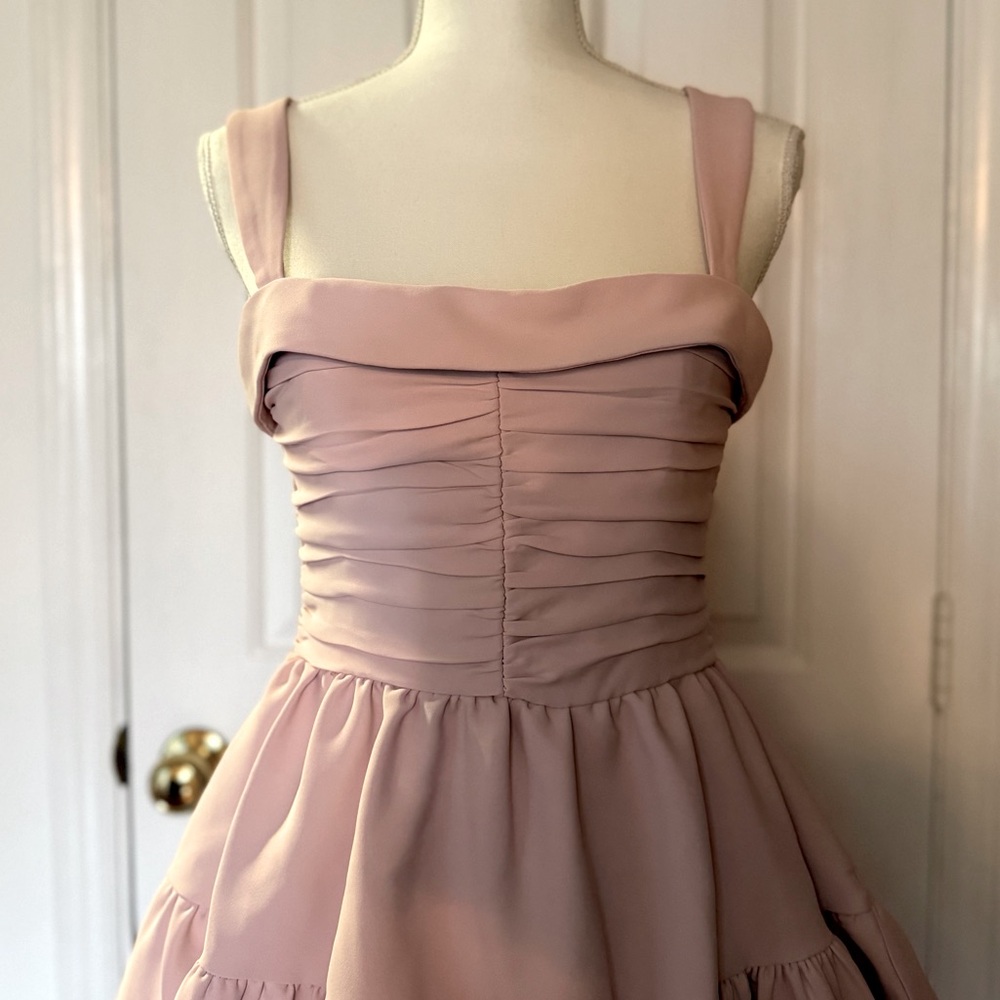 “ZARA” Ruched Balloon Mini Dress - Picture 9 of 15